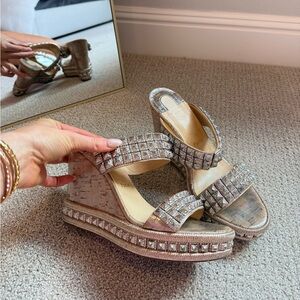 Christian louboutin wedges ✨❤️